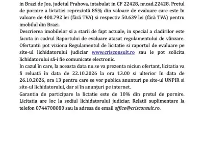 imobil teren si cladire zona cale ferata extravilan Sinaia, judetul Prahova