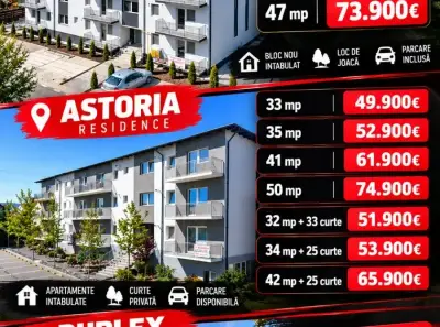 Apartamente 1 si 2 camere decomandate LUNCA CETĂȚUII, IASI.